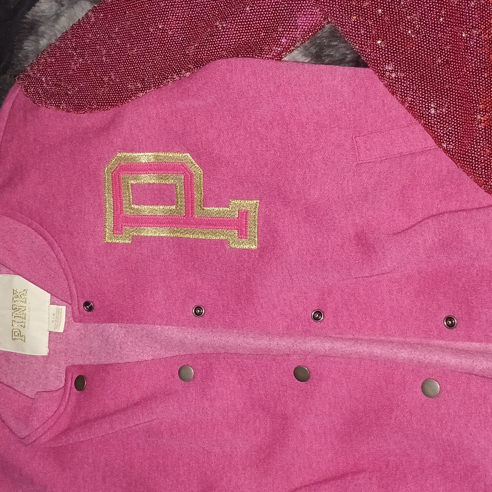 PINK Victoria's Secret Letter mans Jacket - Picture 3 of 4